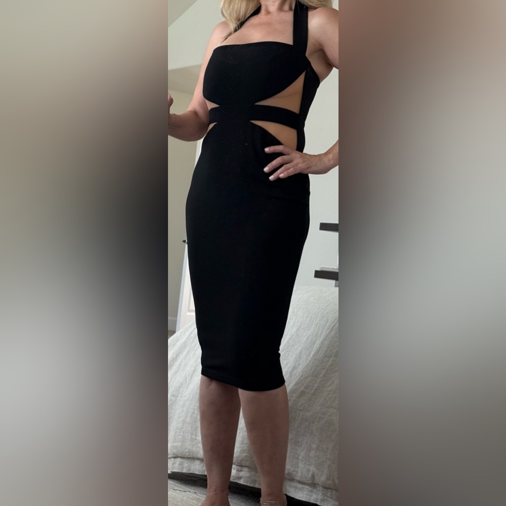 Nookie Black Florence Midi Dress